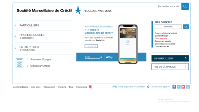 comment fonctionne la banque Société Marseillaise de Crédit
