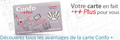 infos sur la carte confo +