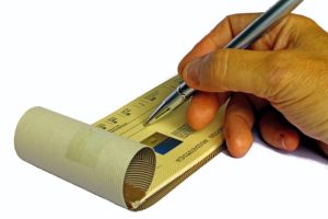 comment rédiger un chèque