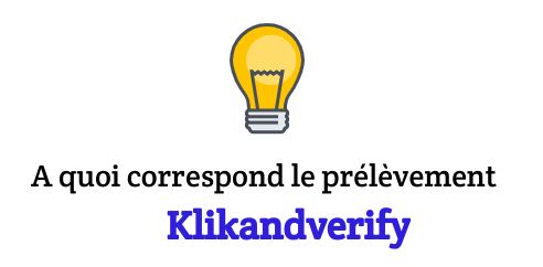 prélevé par klikandverify