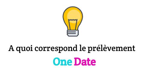 prélevé par onedate