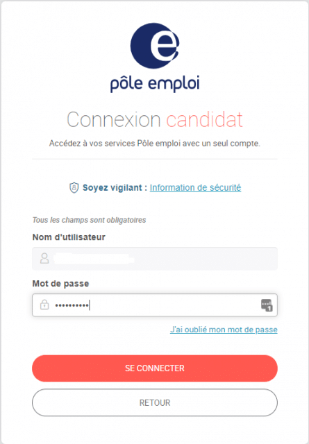 accéder espace client pole emploi