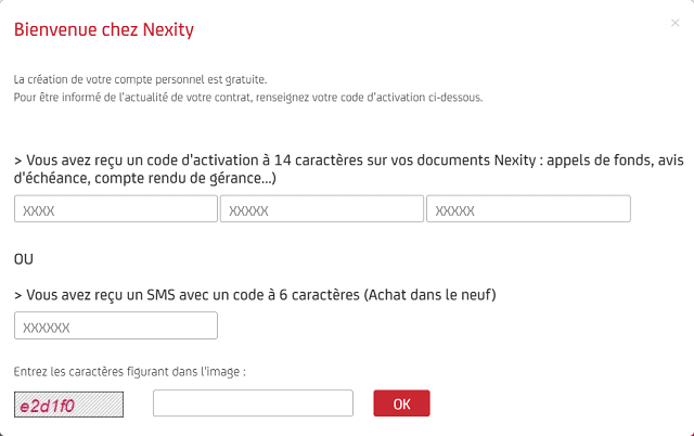 activer espace client mynexity