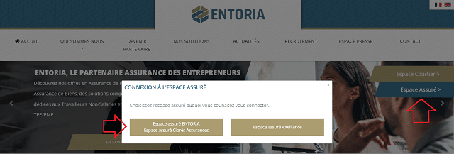 connexion espace assuré entoria