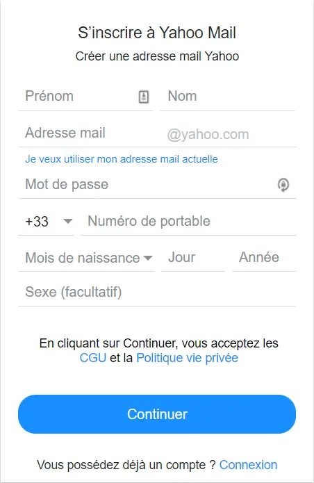 comment se connecter à son compte yahoo mail