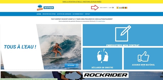 Décathlon Assurances Comment se connecter à votre compte