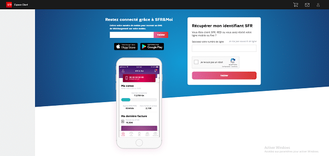 identifiant sfr mail perdu