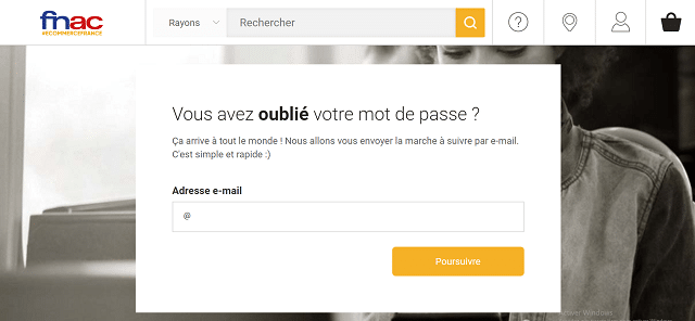mot de passe fnac mon compte oublié