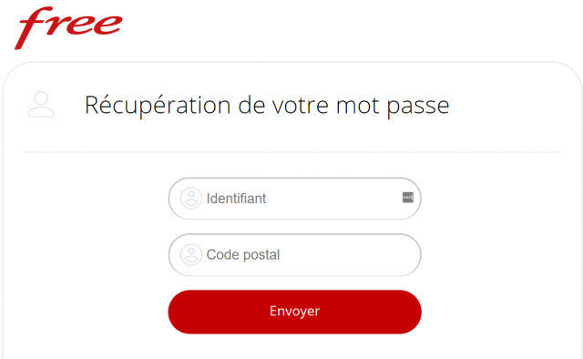 recuperation mot de passe espace abonne freebox