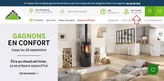 se connecter espace client leroy merlin