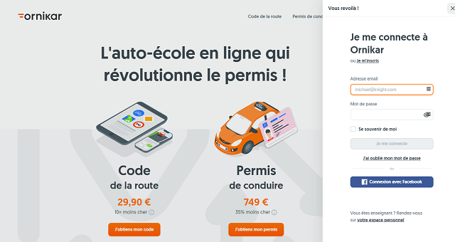 connexion compte ornikar