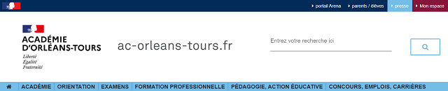 académie orleans tours webmail