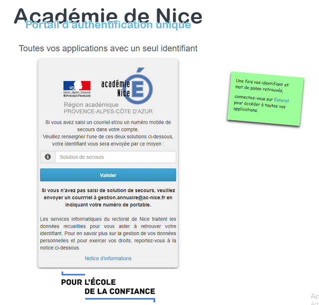mot de passe webmail ac nice perdu