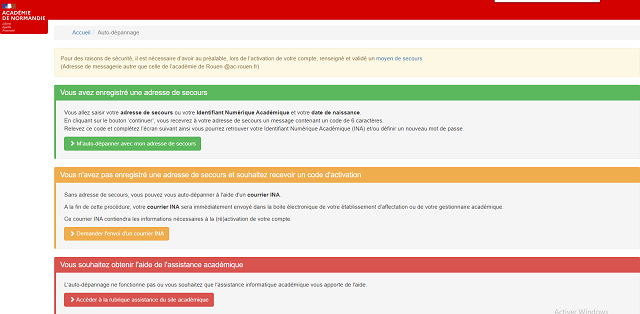 mot de passe webmail academie rouen perdu