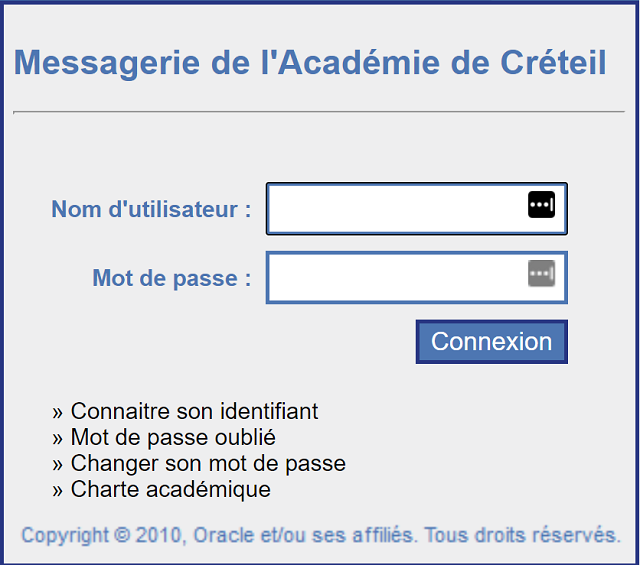 se connecter ac créteil webmail