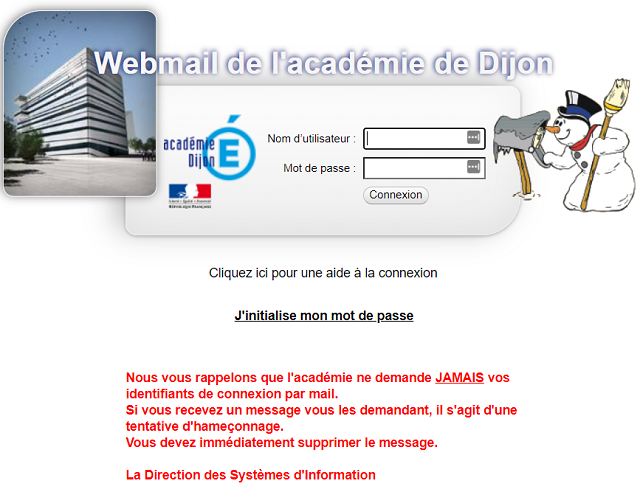 se connecter ac dijon webmail