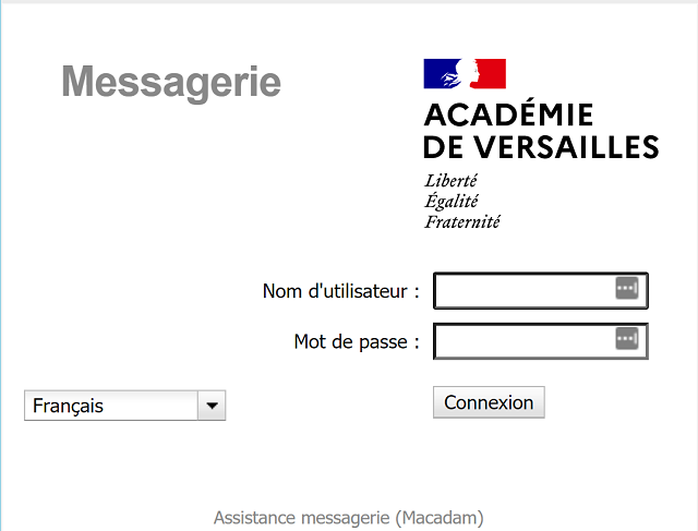 se connecter ac versailles webmail