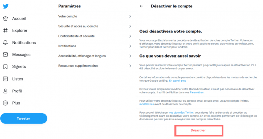 Supprimer Compte Twitter Sur Pc Et Mac