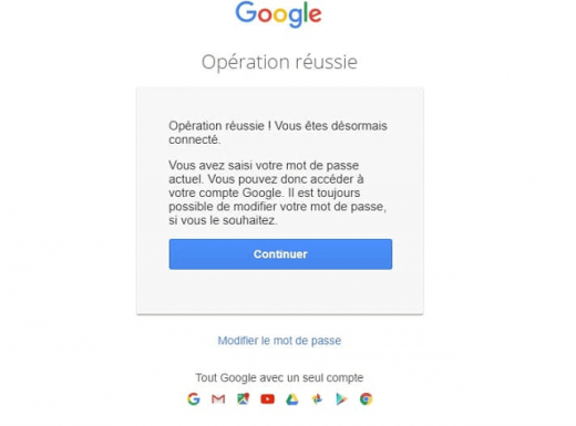 Recuperer Compte Google
