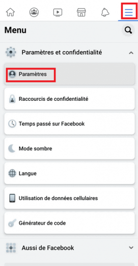 Suppression Compte Facebook Smartphone