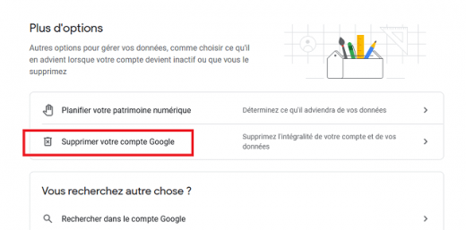 Supprimer Definitivement Compte Google