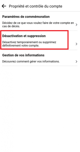 Supprimer Facebook Compte Smartphone