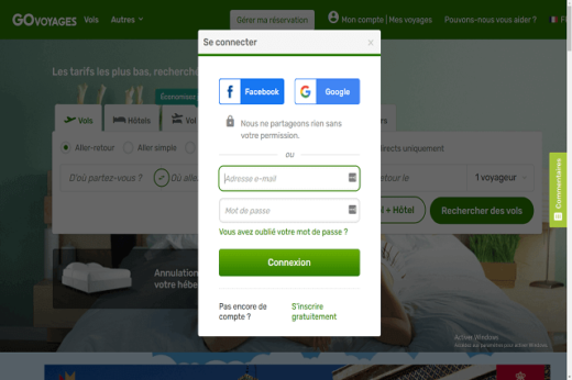 Se Connecter Compte Go Voyages