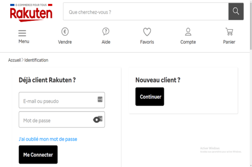 Se Connecter Compte Rakuten