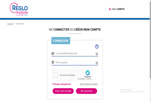 Se Connecter Compte Reglo Mobile