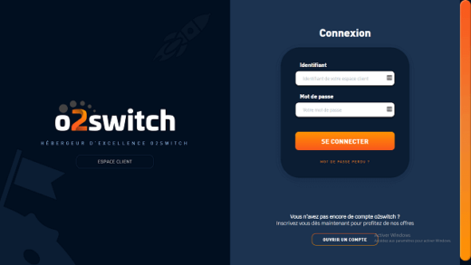 Se Connecter Compte O2switch