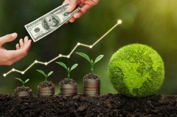 Un Homme De L Argent Pour Un Prêt Vert Pour Financer L Economie Verte